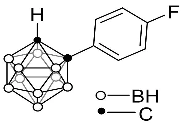 1-(4-Fuorophenyl)-1,2-dicarbacloso-dodecaborane，C8H4B10F，23854-17-3